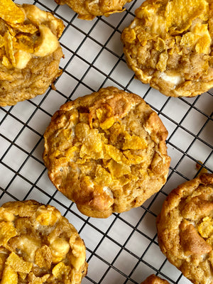 Corny Munchies | Cornflakes & Marshmallow Cookies (~20 cookies)