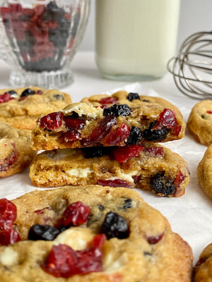 Berry Bliss | Blueberries, Cranberries, & White Chocolate Cookies (~20 cookies)