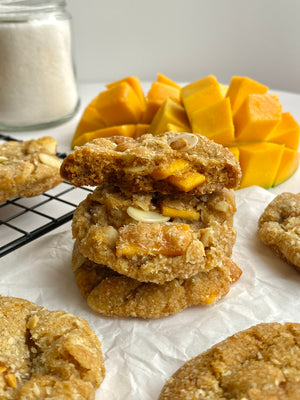Tropical Delight | Mango, Almond, & Coconut Cookies (~20 cookies)