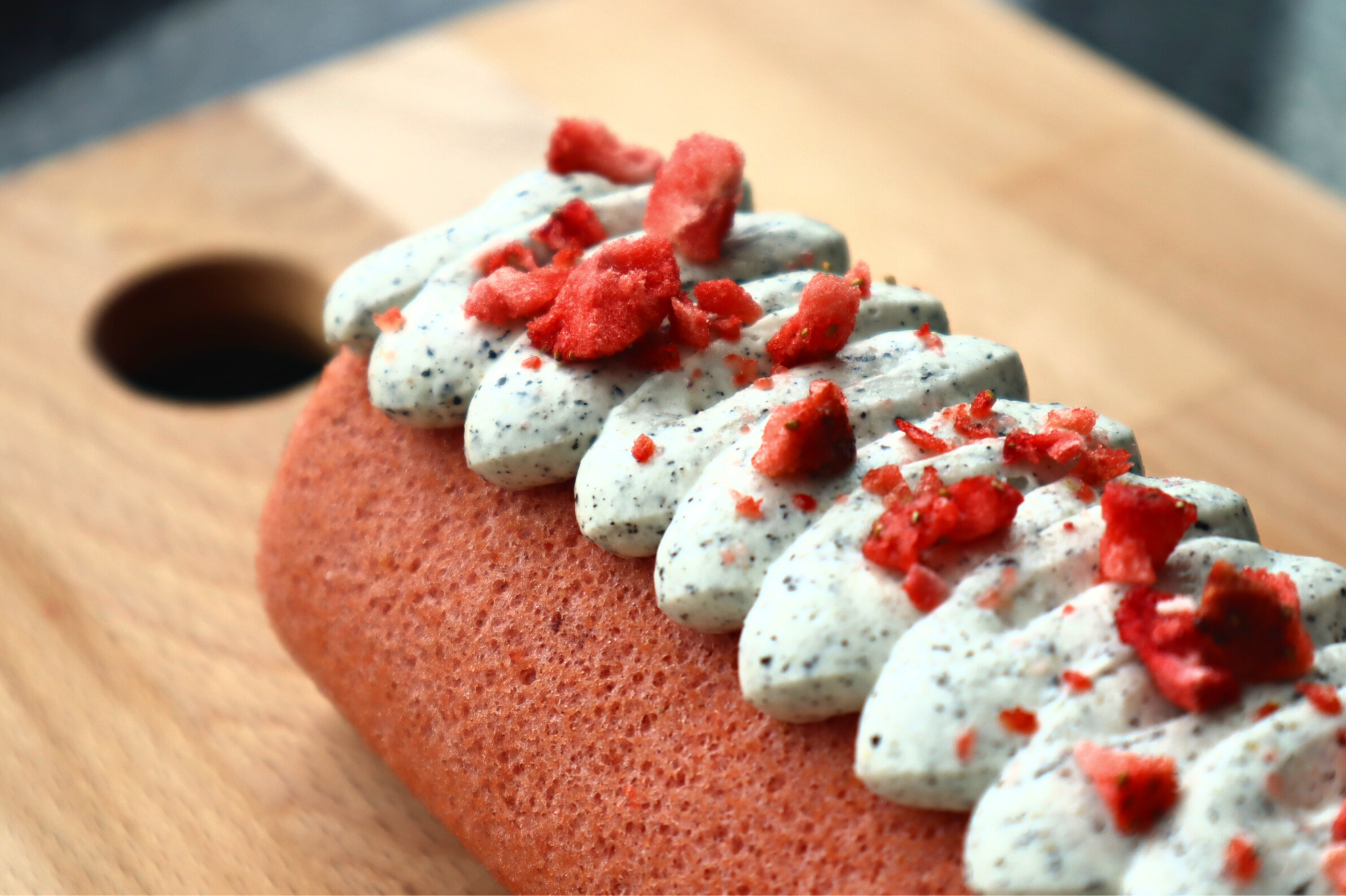 Strawberry Black-Sesame Swiss Roll | Baking Kit | makes 1 x 13" roll