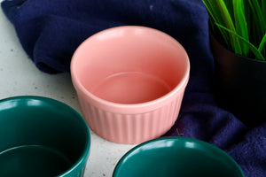Teal Green Matte Ramekins (Set of 4)