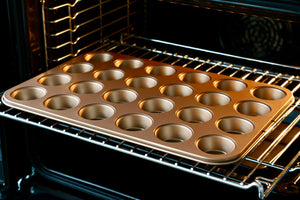 24-Cup Nonstick Mini Muffin/Cupcake Pan (Gold)