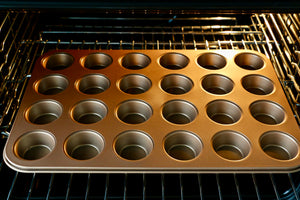 24-Cup Nonstick Mini Muffin/Cupcake Pan (Gold)