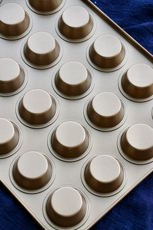 24-Cup Nonstick Mini Muffin/Cupcake Pan (Gold)