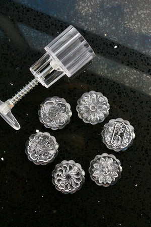 Mooncake Mold, Assorted (50g–60g, 4-6 Designs)