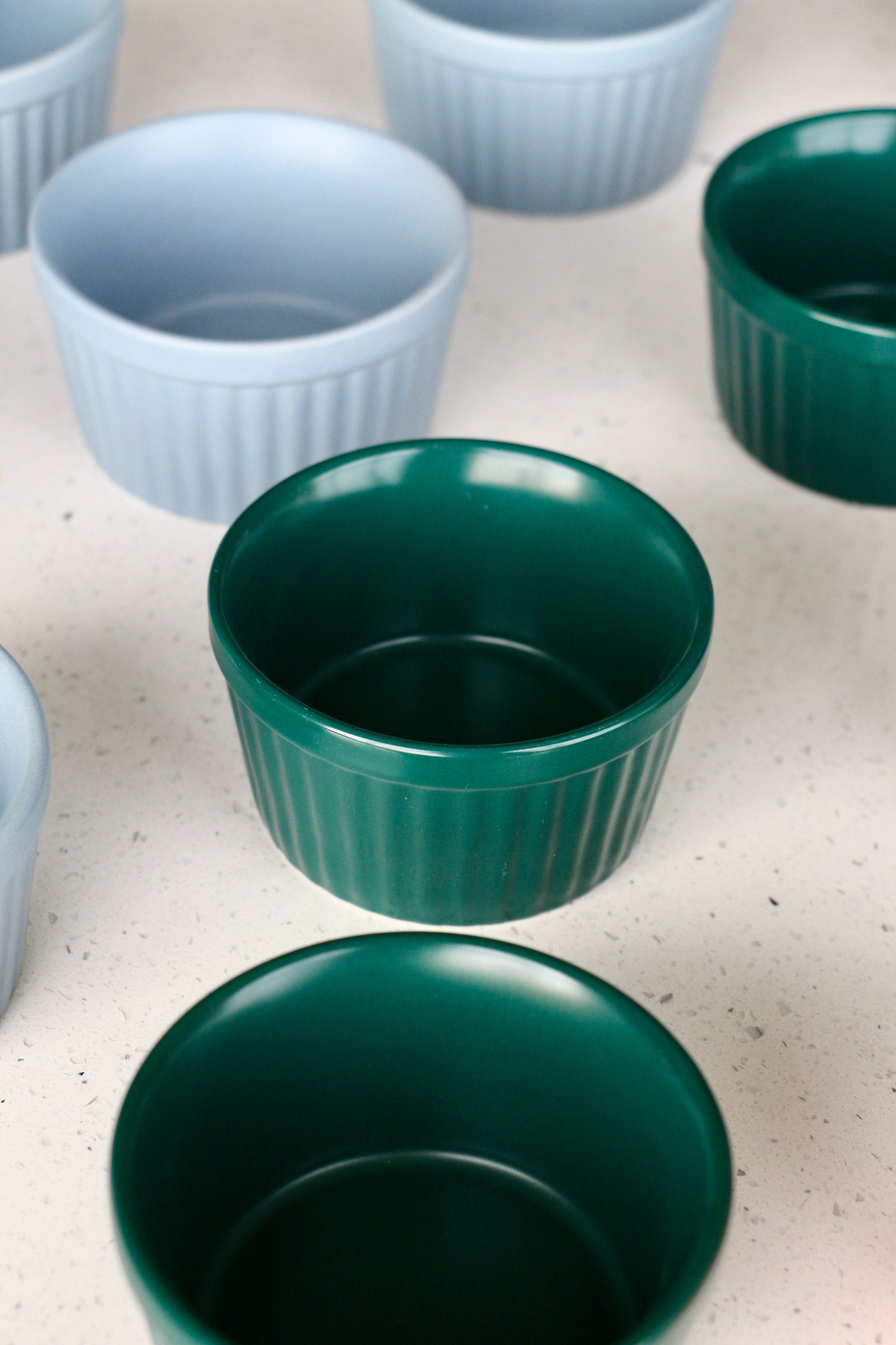 Teal Green Matte Ramekins (Set of 4)