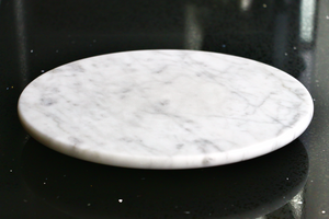 12" Dessert & Cake Turntable in Natural Marble