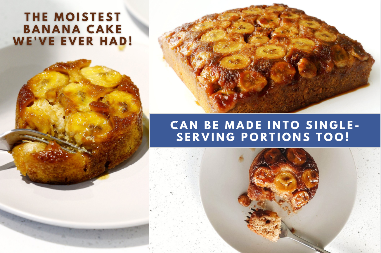 banana upside down cake recipe