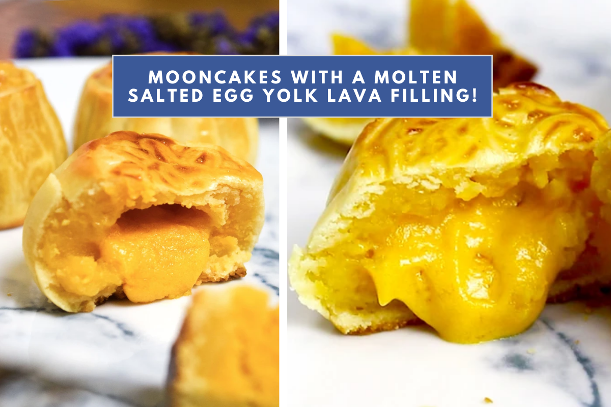 RECIPE: Baked Molten Salted Egg Yolk Lava Mooncakes Worthy of that #Foodporn Shot [Video Tutorial Included]