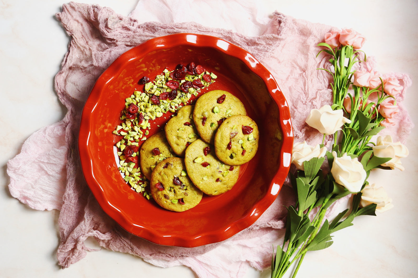 pistachio cranberry cookies