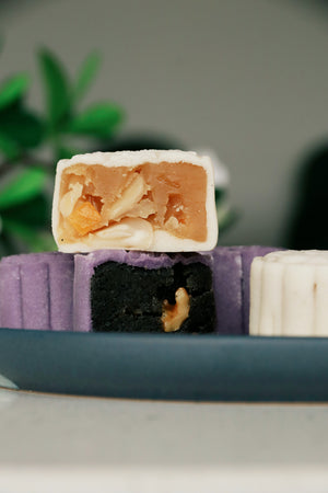 Pursuit Of Mooncake | Makes ~32x No-Bake Snowskin Mooncakes | Osmanthus Citrus Almond | Purple Yam Black Sesame Walnut