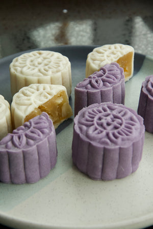 Pursuit Of Mooncake | Makes ~32x No-Bake Snowskin Mooncakes | Osmanthus Citrus Almond | Purple Yam Black Sesame Walnut