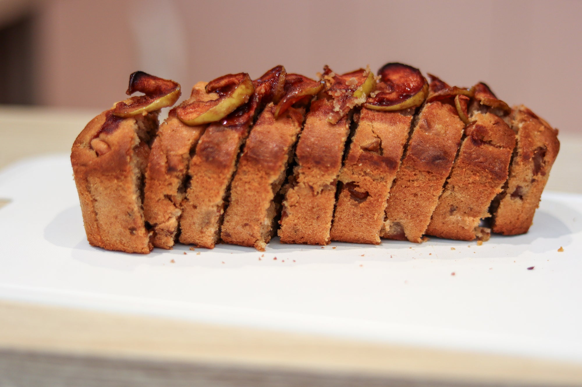 Apples, Spice, And Everything Nice | Apple, Cinnamon, Walnut Loaf Cakes (makes ~2x medium loaf cakes)