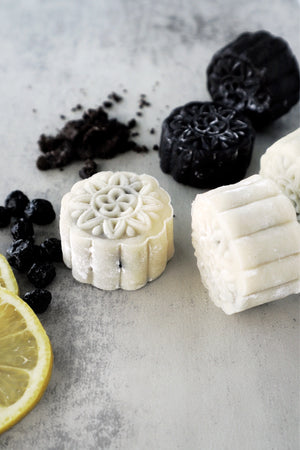 Chasing Away The Winter Blues | Makes ~36x No-Bake Snowskin Mooncakes | Lemon Blueberry Snowskin Mooncake & Cookies & Creme Snowskin Mooncakes