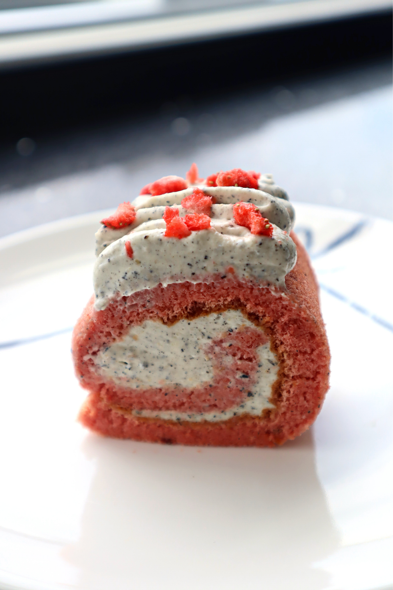 Strawberry Black-Sesame Swiss Roll | Baking Kit | makes 1 x 13" roll