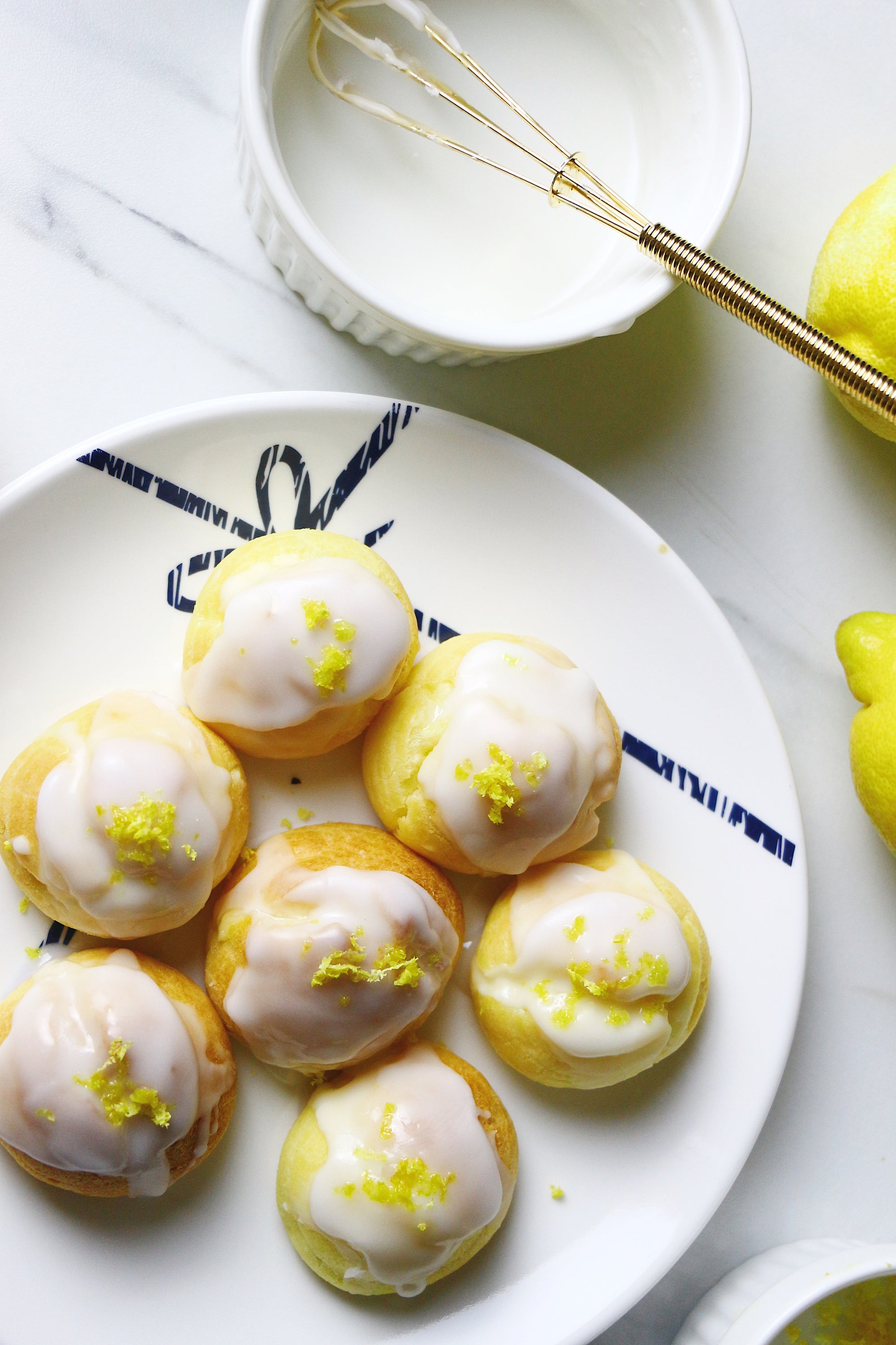 Lickin' Lemons | Lemon Drizzle Cream Puffs (makes ~20 puffs)