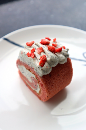 Strawberry Black-Sesame Swiss Roll | Baking Kit | makes 1 x 13" roll