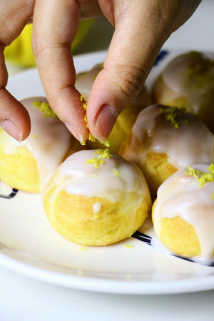 Lickin' Lemons | Lemon Drizzle Cream Puffs (makes ~20 puffs)