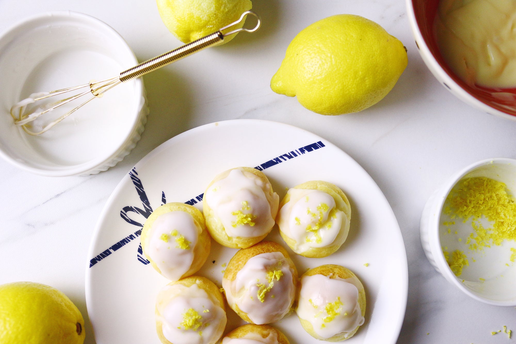 Lickin' Lemons | Lemon Drizzle Cream Puffs (makes ~20 puffs)