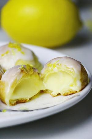 Lickin' Lemons | Lemon Drizzle Cream Puffs (makes ~20 puffs)