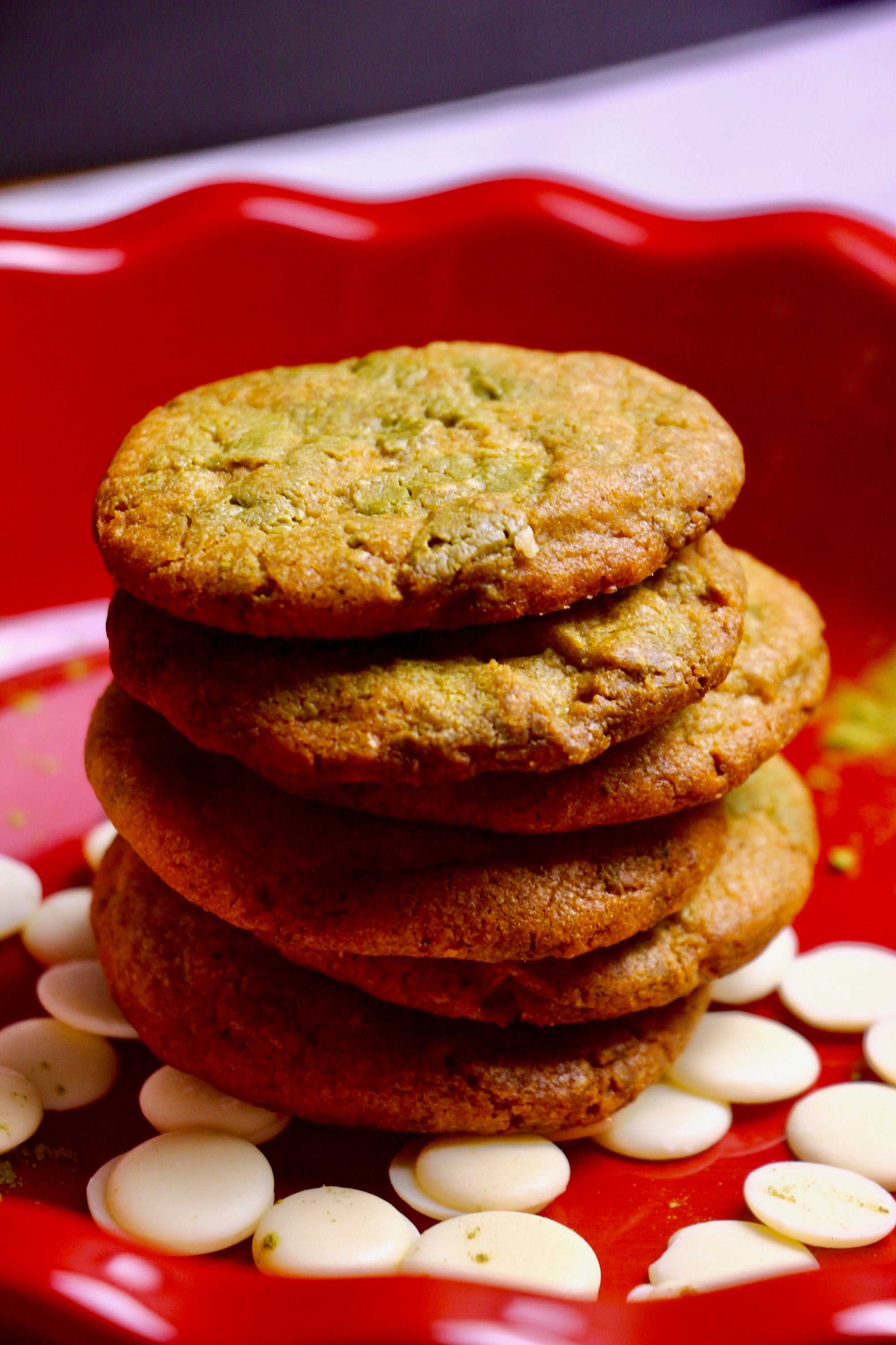 The Matcha-rena | Matcha White Chocolate Marbled Cookies (~24 cookies)