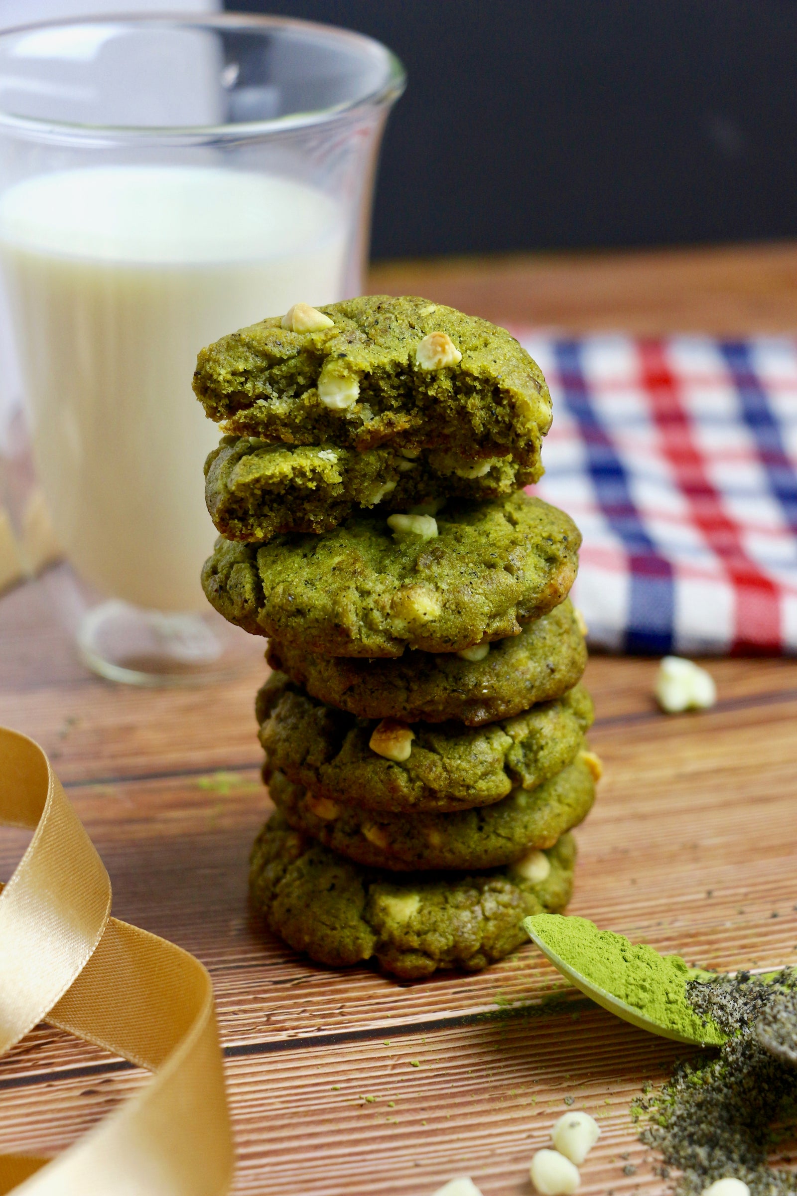 Mmh Matcha Say? | Matcha, Black Sesame & White Chocolate Chip Cookies (~24 cookies)