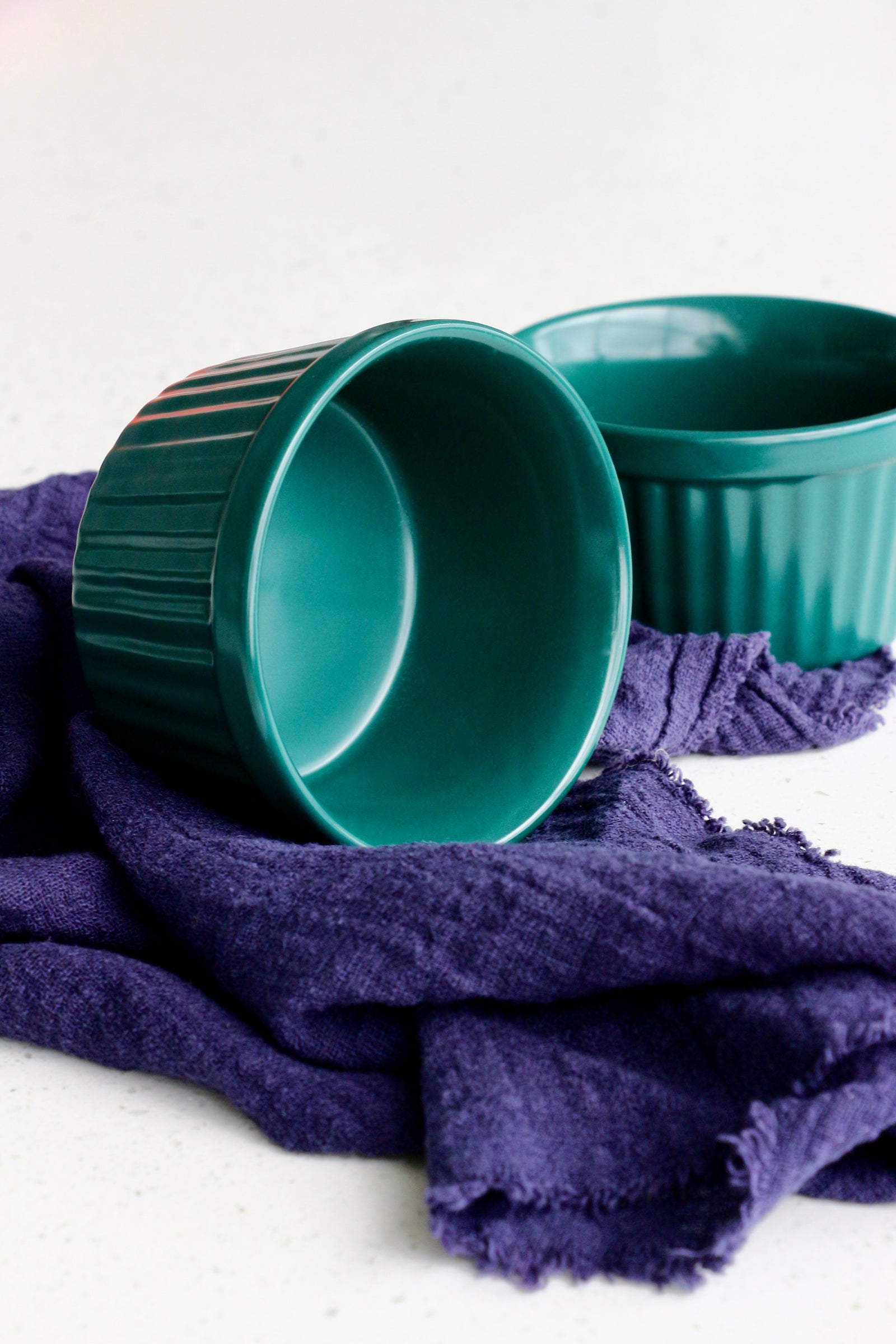 Teal Green Matte Ramekins (Set of 4)