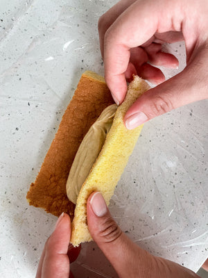 Tokyo-Banana Inspired Vanilla Sponge Cake w/ Banana Custard | Baking Kit | makes 6x servings