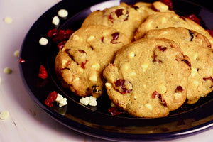 Merry Berry | Cranberry & White Chocolate Chip Cookies (~24 cookies)