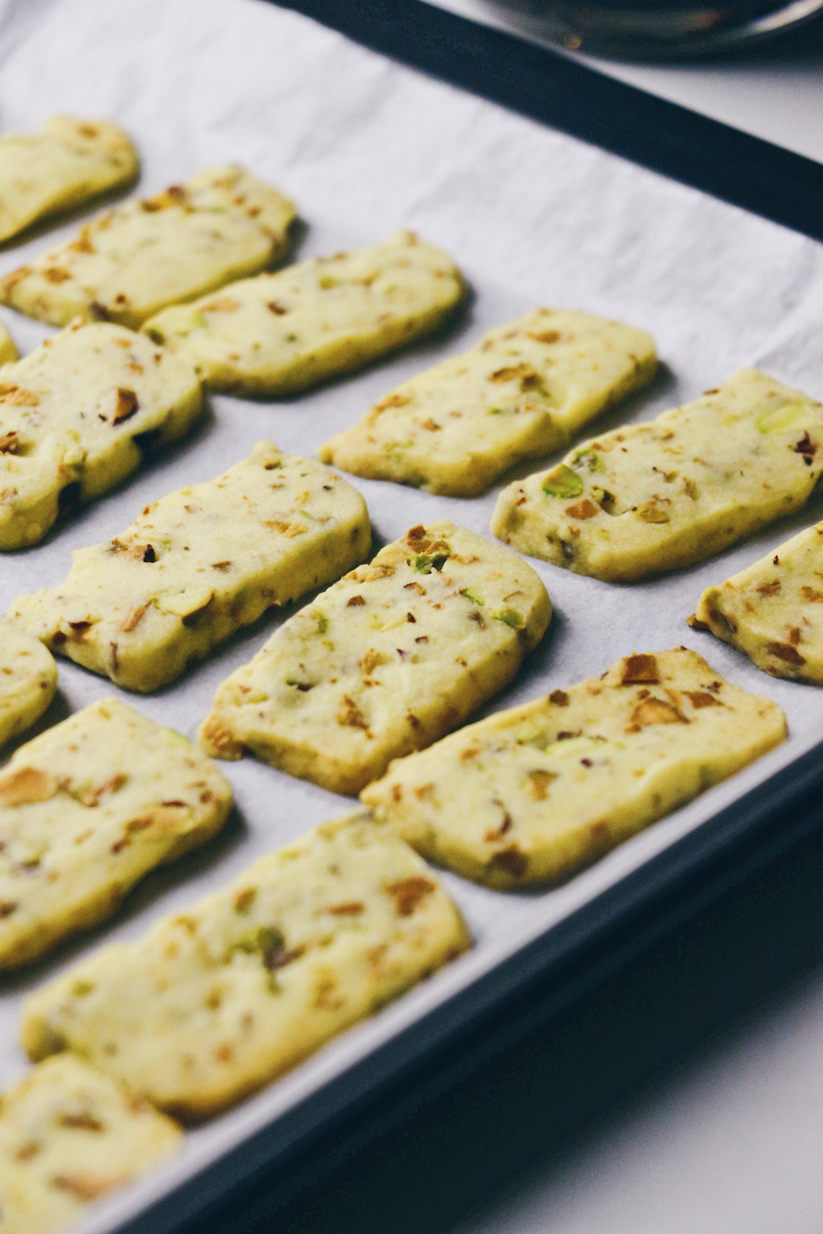 Chunky Pistachio | Pistachio Shortbread Cookies (~35 cookies)