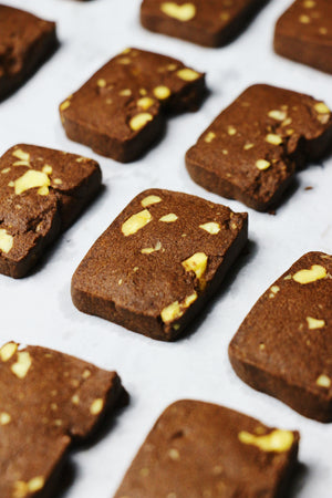 Sir Choc & Nuts | Walnut Chocolate Shortbread Cookies (~29 cookies)