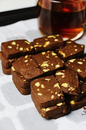 Sir Choc & Nuts | Walnut Chocolate Shortbread Cookies (~29 cookies)