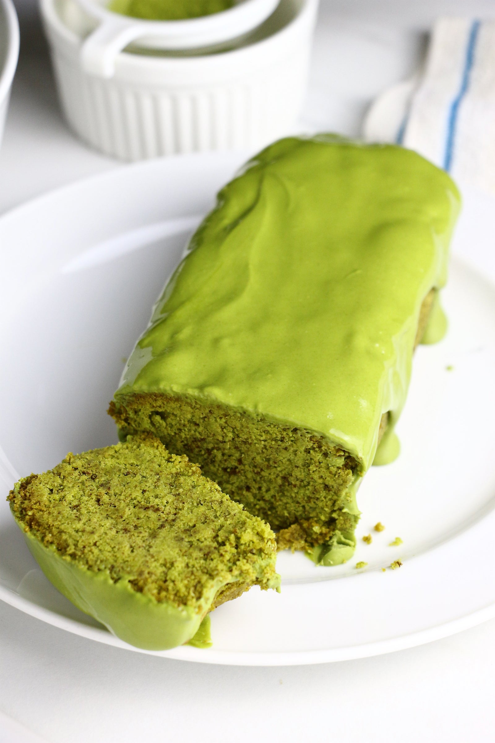 Matcha Melody | Matcha Loaf Cakes w/ Matcha White Chocolate Glaze (makes 2x loaves)