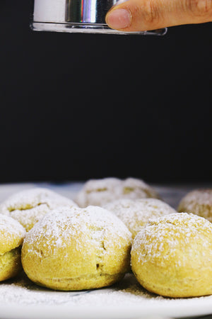 Matcha Muse | Matcha Cream Puffs w/ Matcha Cream (~20 puffs)