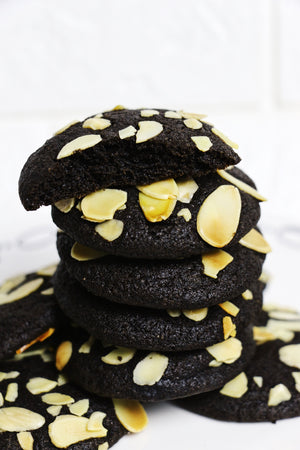 Sexy Ally | Black Cocoa Almond Cookies (~24 cookies)