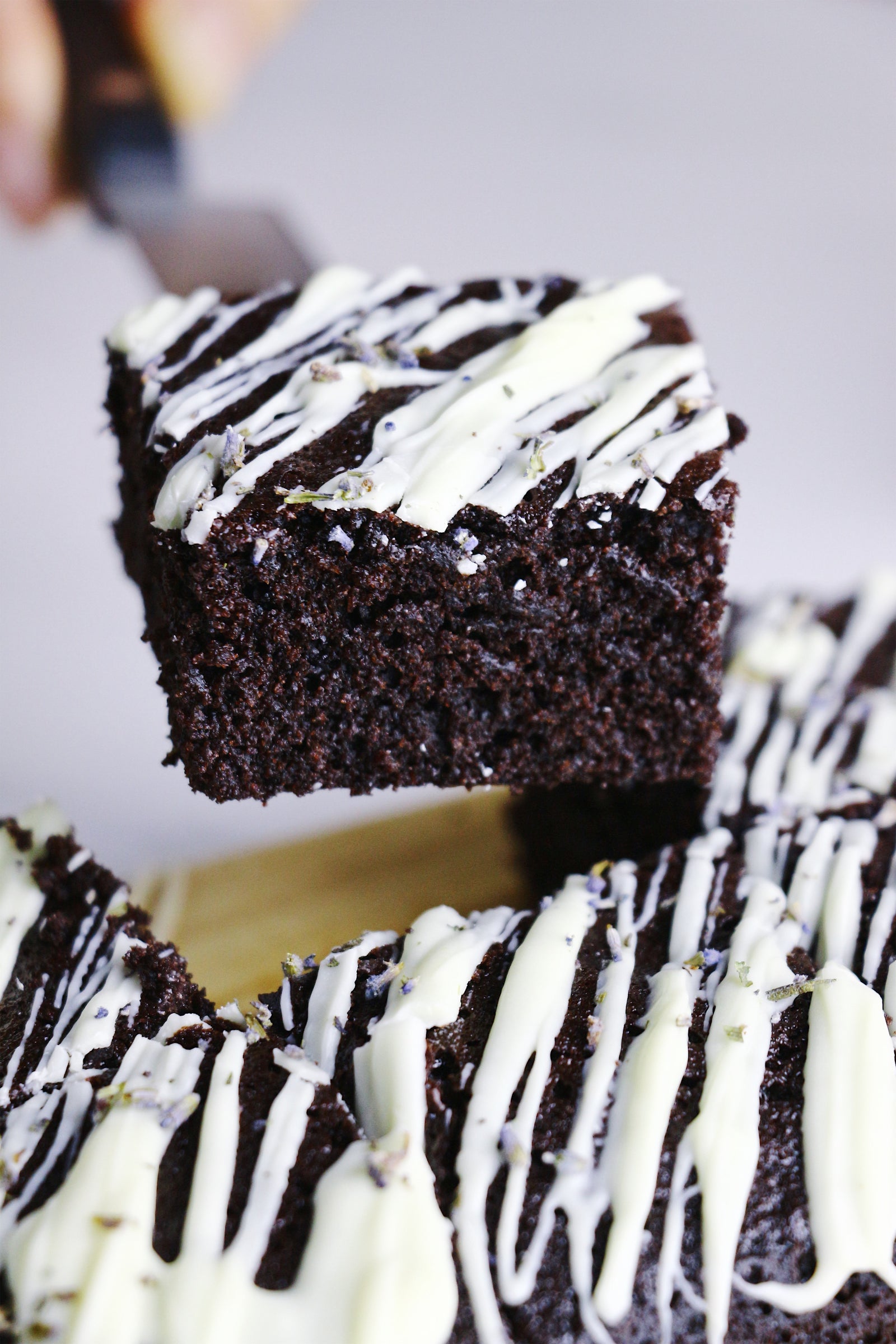 Lavin’ Lavender | Lavender & White Chocolate Brownies (~16 slices)