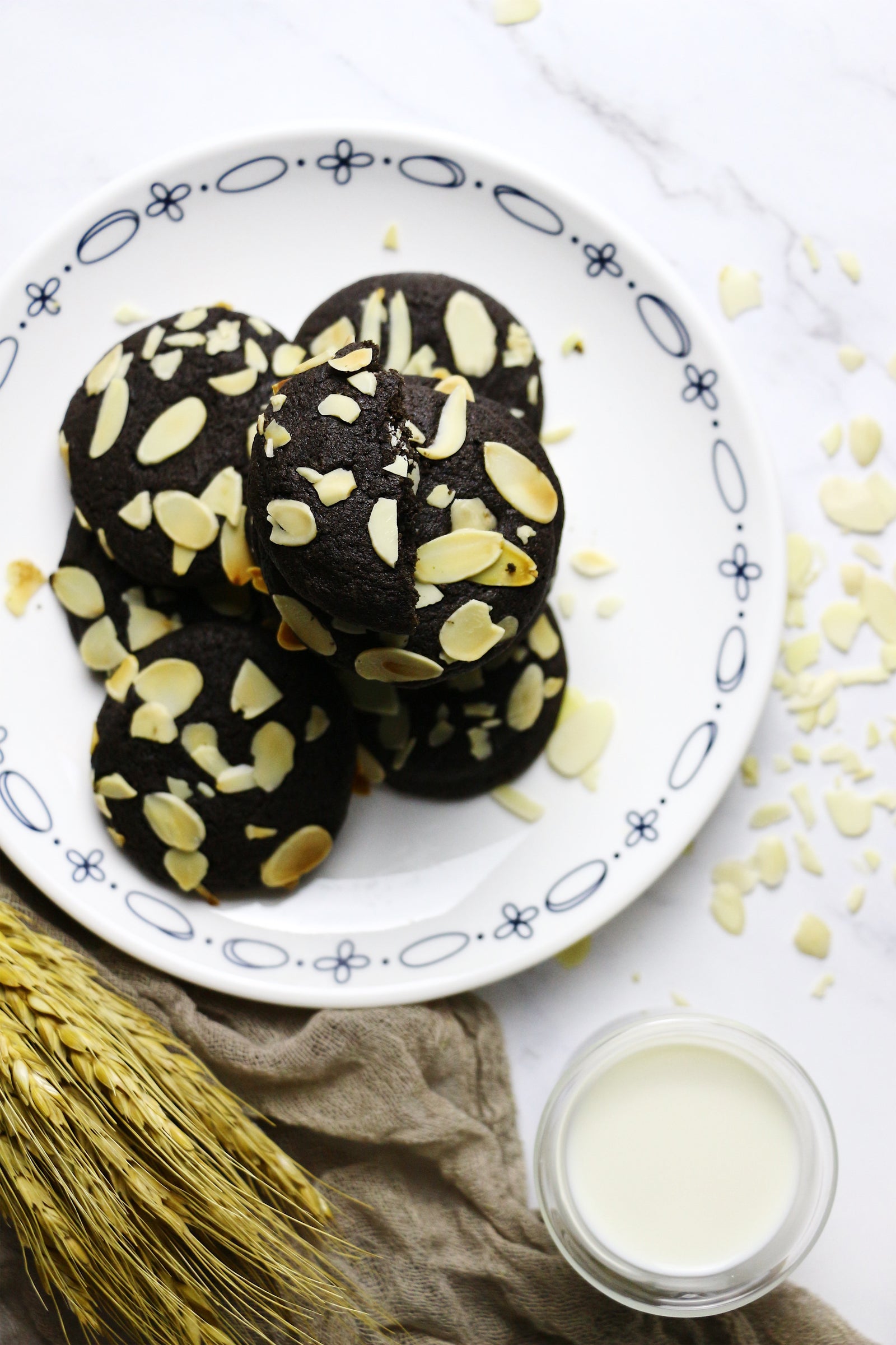 Sexy Ally | Black Cocoa Almond Cookies (~24 cookies)