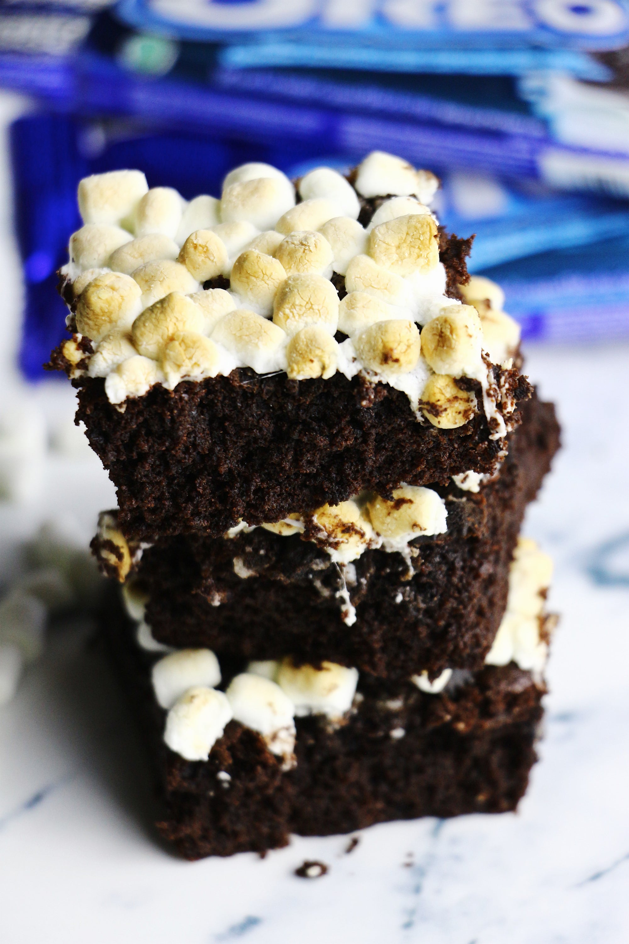S'moreos | Oreo Marshmallow Brownies (~16 slices)