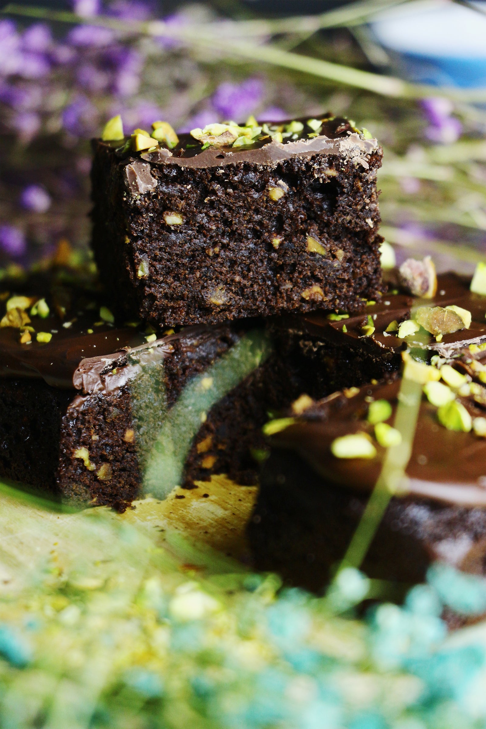 Classic Carl | Pistachio Dark Chocolate Brownies (~16 slices)