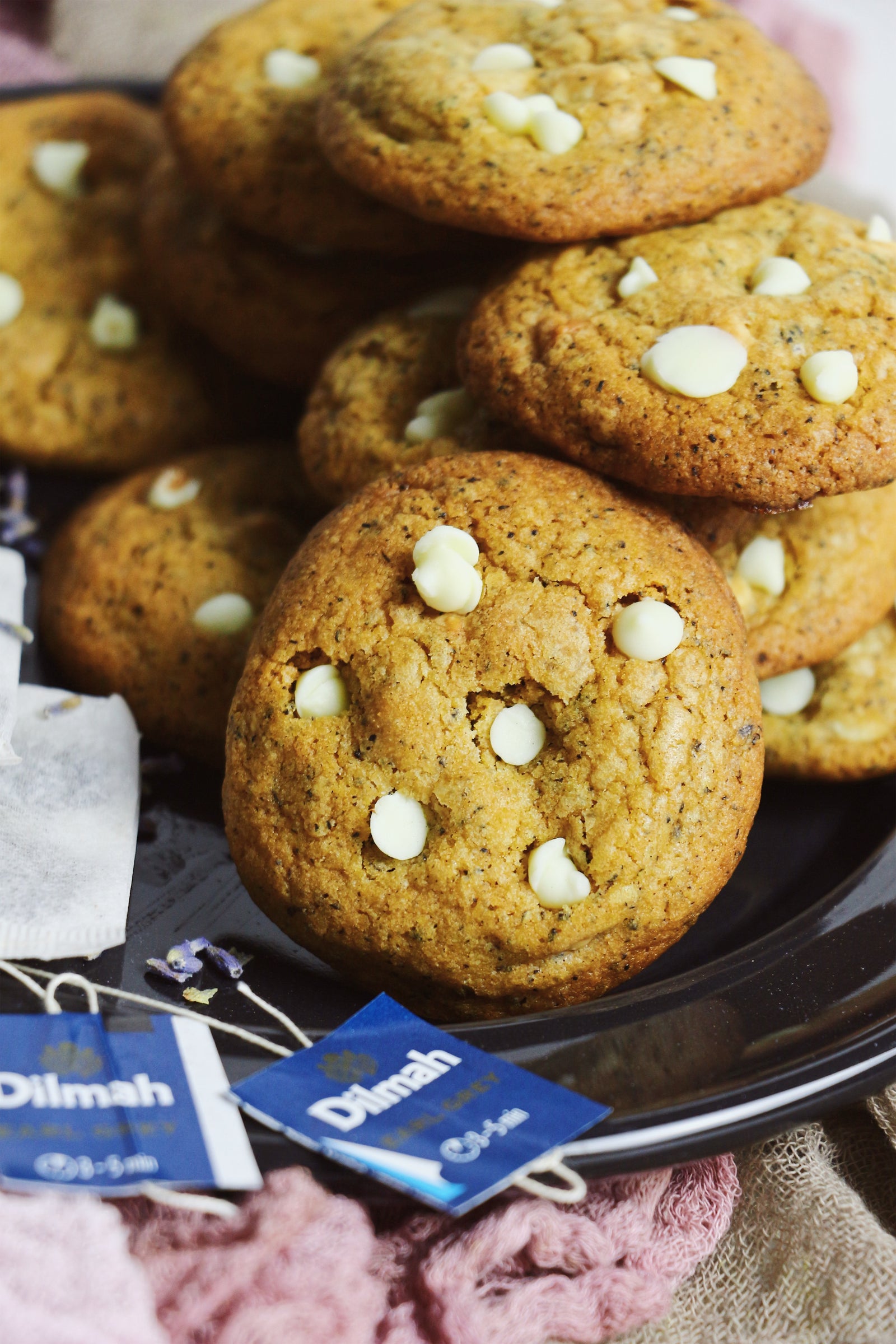 Tea Par-tea | Earl Grey, Lavender, & White Chocolate Chip Cookies (~24 cookies)
