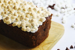 Hot Cocoa Loaf Cakes | Chocolate Loaves w/ Mini Marshmallows (makes 2x loaves)