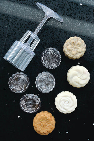 Mooncake Mold, Assorted (50g–60g, 4-6 Designs)