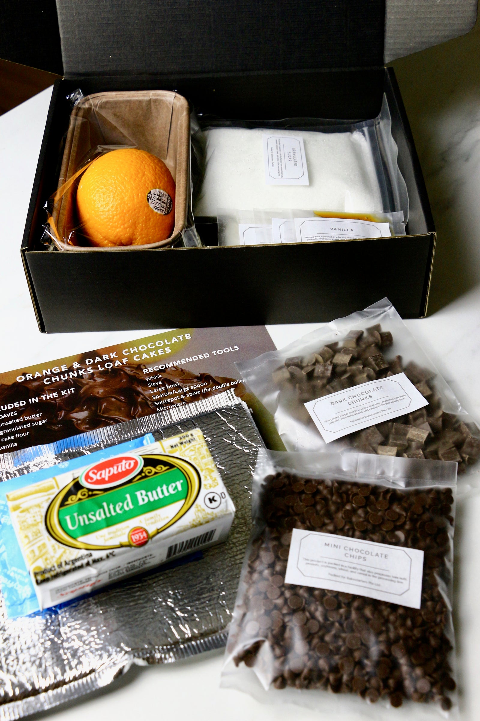 Orange Is The New Black | Orange & Dark Chocolate Chunks Loaf Cakes (makes 2x loaves)