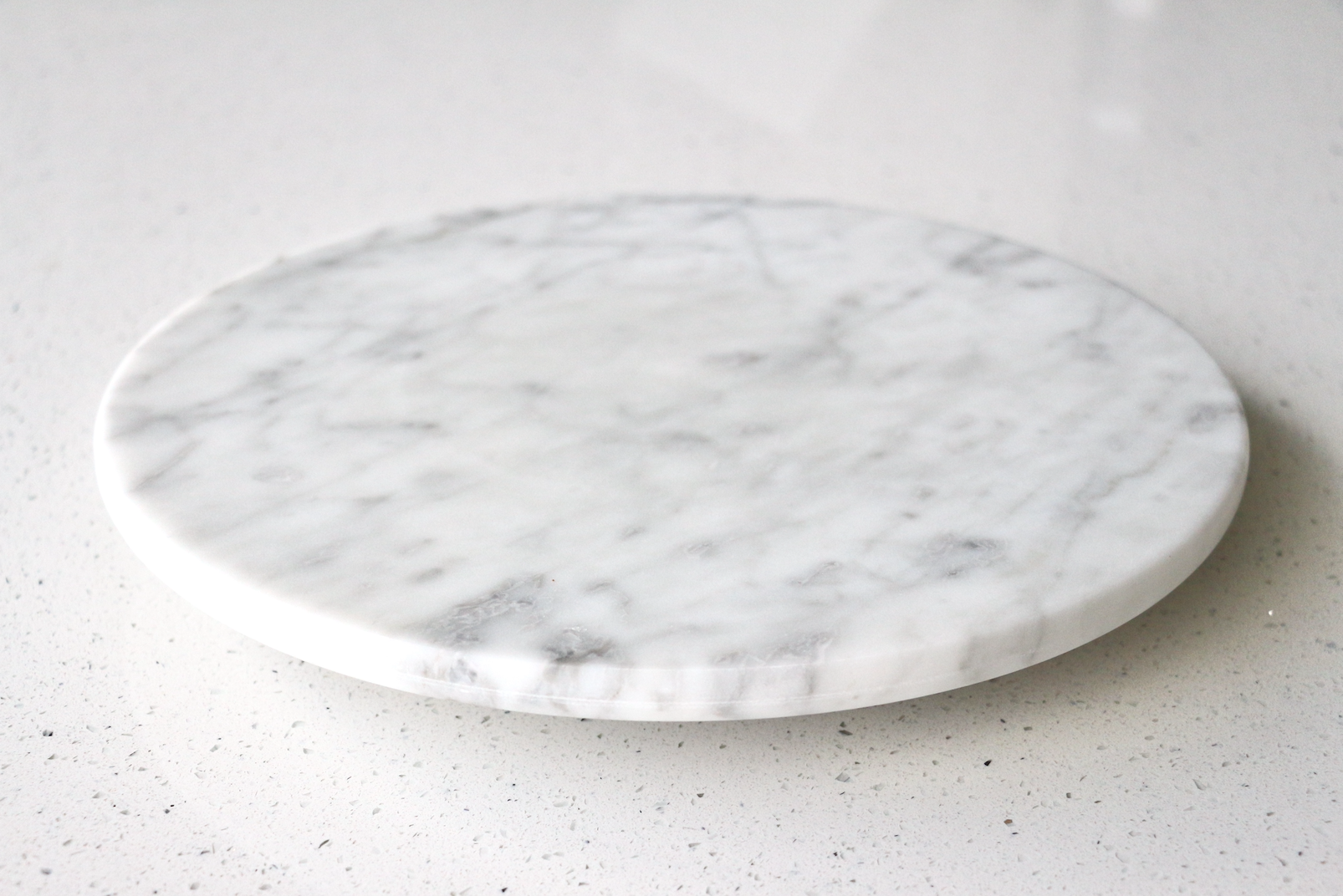 12" Dessert & Cake Turntable in Natural Marble