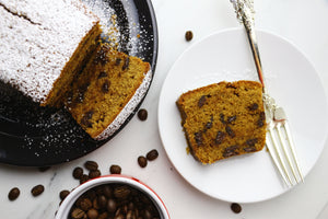 Mocha Delight | Coffee Dark Chocolate Chunk Loaf Cakes (makes 2x loaves)