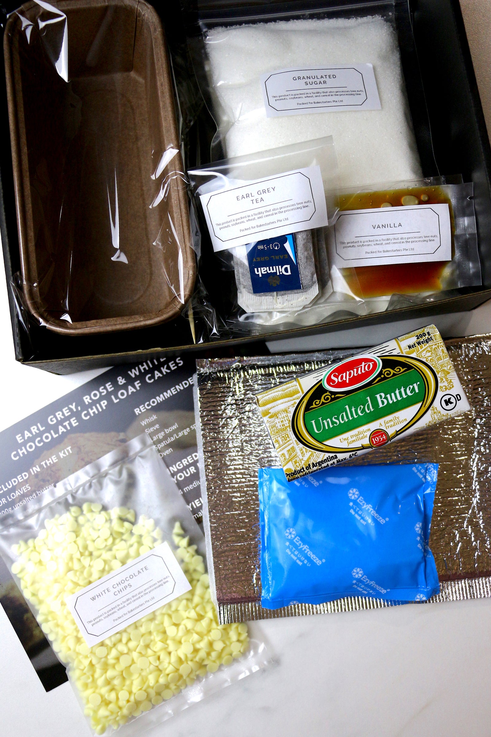 Lush Loaves | Earl Grey, Rose, & White Chocolate Chip Loaf Cakes (makes 2x loaves)