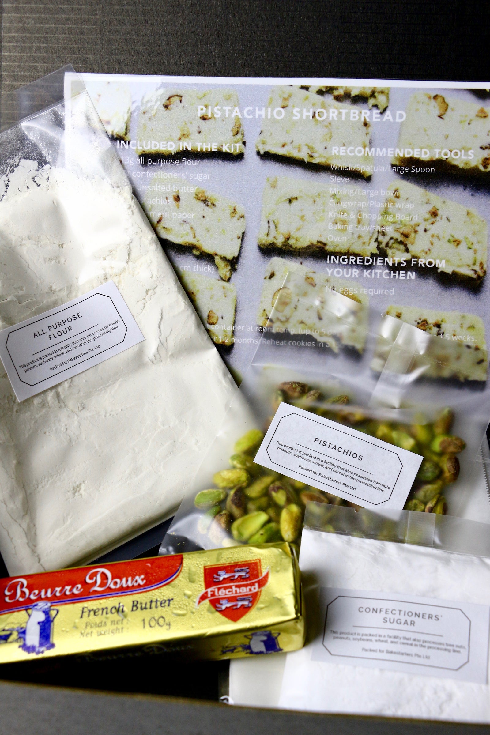 Chunky Pistachio | Pistachio Shortbread Cookies (~35 cookies)